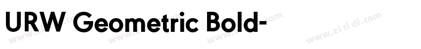 URW Geometric Bold字体转换